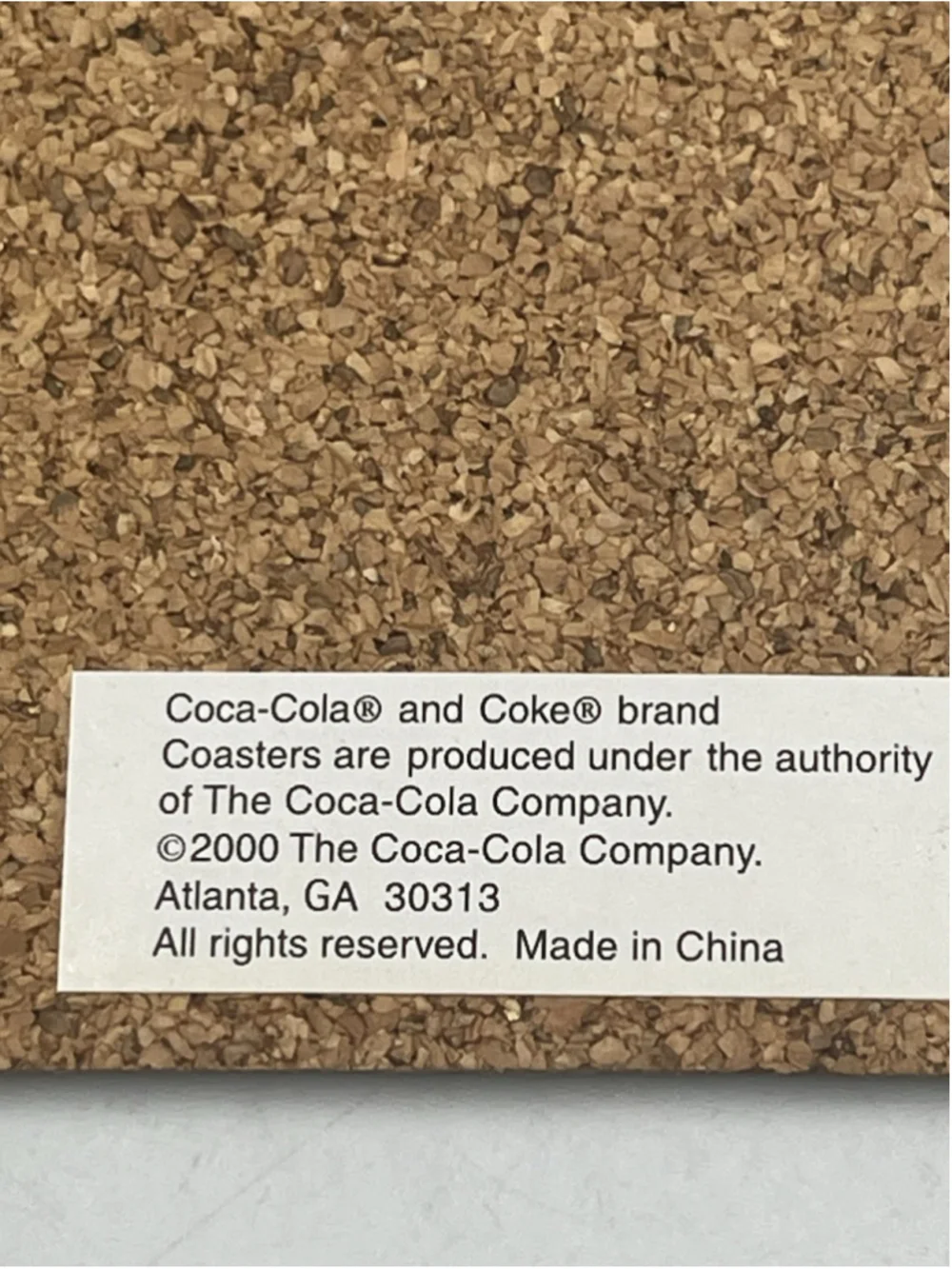 2000 Coca-Cola Cork Trivet Coaster Santa Claus in Armchair Lot of 4 NICE